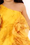 Lil Angels_Yellow Tiered Ruffle Dress _at_Aza_Fashions