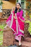 Shop_Gopi Vaid_Pink Jacket - Chanderi Silk; Palazzo: Cotton; Meera Kurta Set For Women_Online_at_Aza_Fashions