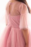 Buy_Pa:Paa_Pink Embroidered Dress For Girls_Online_at_Aza_Fashions