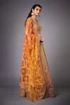 RI.Ritu Kumar_Yellow Lehenga And Blouse Silk Lining & Dupatta Brocade Jamawar Bridal Set _Online_at_Aza_Fashions