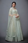 RI.Ritu Kumar Blue Net Leaf Neck Embellished Bridal Lehenga Set Online at Aza Fashions RI.Ritu Kumar_Blue Net Leaf Neck Embellished Bridal Lehenga Set _Online_at_Aza_Fashions