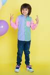 Buy_Little Boys Closet_Multi Color Cotton Checkered Shirt_at_Aza_Fashions