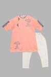 Buy_Little Brats_Pink Printed Kurta Set For Boys_at_Aza_Fashions