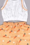 Little Brats_Beige Rayon Pearls Spaghetti Top With Printed Palazzo _Online_at_Aza_Fashions
