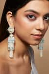 Buy_House of D'oro_Layered Handmade Tassel Jhumka Earrings_at_Aza_Fashions