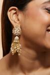 Buy_D'oro_Handmade Tassel Jhumka Earrings_at_Aza_Fashions