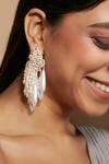 Buy_D'oro_Pearl Drop Earrings_at_Aza_Fashions