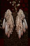 Buy_House of D'oro_White Pearls Drop Earrings_Online_at_Aza_Fashions