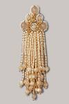 Shop_House of D'oro_Beaded Tassel Earrings_Online_at_Aza_Fashions