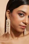 Buy_D'oro_Pearl Dangler Earrings_at_Aza_Fashions