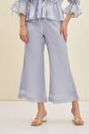Shop_Meadow_Pink Silk Plain Lera Flared Pant _Online_at_Aza_Fashions