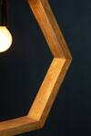 Buy_Logam_Brown Aluminium Hexagonal Pendant Light _Online_at_Aza_Fashions