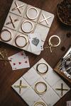 Buy_Logam_Gold Tic Tac Toe Table Decor Single Pc_at_Aza_Fashions