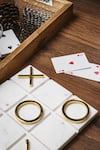 Shop_Logam_Gold Tic Tac Toe Table Decor Single Pc_Online_at_Aza_Fashions