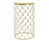 Logam_Gold Scalloped Side Table_Online_at_Aza_Fashions