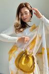 Shop_Amyra_Yellow Embroidery, Sequins Polti Bag_Online_at_Aza_Fashions