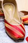 Shop_La Fiza_Red Sole Zuri Handcrafted Juttis_Online_at_Aza_Fashions