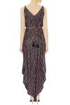 Shop_PUNIT BALANA_Black Printed Asymmetric Jumpsuit For Women_at_Aza_Fashions