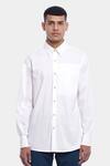 Buy_Genes Lecoanet Hemant_White Cotton Poplin Bren Shirt  _at_Aza_Fashions