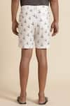 Genes Lecoanet Hemant_White Global Organic Textile Standard Morell Floral Print Shorts  _Online_at_Aza_Fashions