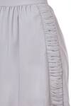 Genes Lecoanet Hemant_Grey Cotton Satin Skirt_at_Aza_Fashions
