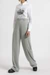 Buy_Genes Lecoanet Hemant_Green Twill Crepe Raine Pants  _at_Aza_Fashions