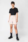 Buy_Genes Lecoanet Hemant_Beige Cotton Twill Asymmetrical Shorts_at_Aza_Fashions