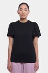 Buy_Genes Lecoanet Hemant_Black Single Jersey Embroidery Round Elin Flared Sleeve Top_at_Aza_Fashions