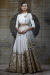 Buy_Shantnu Nikhil_White Silk Lehenga Set_Online_at_Aza_Fashions