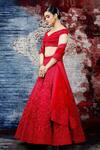Buy_Shantnu Nikhil_Organza Embroidered Lehenga Set_Online_at_Aza_Fashions