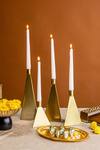 Buy_Logam_Gold Stainless Steel Oro Candle Holder Set Of 4_Online_at_Aza_Fashions