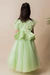Shop_Lil Angels_Green Organza Sequins Embellished Lehenga Set _at_Aza_Fashions