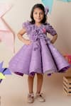 Buy_Lil Angels_Purple Sequin Embellished Dress _at_Aza_Fashions