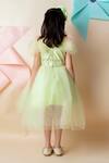 Shop_Lil Angels_Green Embellished Dress For Girls_at_Aza_Fashions
