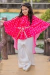 Buy_Lil Angels_Pink Crepe, Satin Sequins, Mirrors Printed Top And Pant Set _Online_at_Aza_Fashions