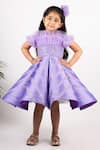 Buy_Lil Angels_Purple Embellished Dress For Girls_at_Aza_Fashions