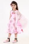 Buy Lil Angels Pink Satin, Silk Printed Dress Online at Aza Fashions Buy_Lil Angels_Pink Satin, Silk Printed Dress _Online_at_Aza_Fashions