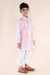 Lil Angels Pink Cotton, Silk Mirrors Embroidered Kurta Set Online at Aza Fashions Lil Angels_Pink Cotton, Silk Mirrors Embroidered Kurta Set _Online_at_Aza_Fashions