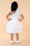 Shop_Lil Angels_White Dupion Silk Embroidered One Shoulder Dress _at_Aza_Fashions