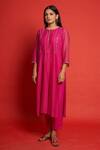 Buy Priti Prashant Pink Cotton Mul And Sheer Thread Lily Bodice Embroidered Kurta Pant Set Online at Aza Fashions Buy_Priti Prashant_Pink Cotton Mul And Sheer Thread Lily Bodice Embroidered Kurta Pant Set _Online_at_Aza_Fashions