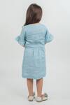 Shop_Mr Brat_Blue Linen Dress For Girls_at_Aza_Fashions