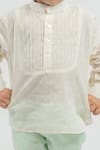 Buy_Mr Brat_White Cotton Shirt And Shorts Set _Online_at_Aza_Fashions