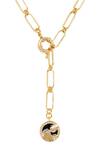 Shop Zariin Gold Plated Aquarius Pendant Necklace Online at Aza Fashions Shop_Zariin_Gold Plated Aquarius Pendant Necklace _Online_at_Aza_Fashions