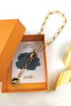 Shop_Zariin_Gold Plated Aries Pendant Necklace _Online_at_Aza_Fashions