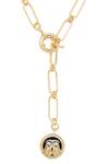 Zariin Gold Plated Gemini Pendant Necklace at Aza Fashions Zariin_Gold Plated Gemini Pendant Necklace _at_Aza_Fashions
