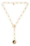 Zariin Gold Plated Leo Pendant Necklace Online at Aza Fashions Zariin_Gold Plated Leo Pendant Necklace _Online_at_Aza_Fashions