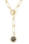Shop_Zariin_Gold Plated Libra Pendant Necklace _Online_at_Aza_Fashions