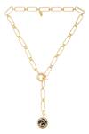 Buy_Zariin_Gold Plated Sagittarius Pendant Necklace _at_Aza_Fashions