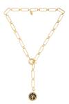 Zariin_Gold Plated Scorpio Pendant Necklace _Online_at_Aza_Fashions