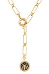 Shop_Zariin_Gold Plated Scorpio Pendant Necklace _Online_at_Aza_Fashions